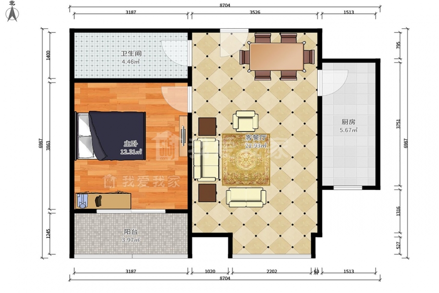 鼓楼 静德花园阳面1室 过5年 诚意出售